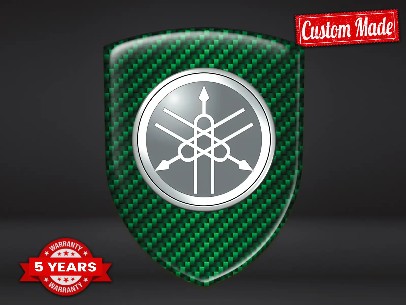 Yamaha Sticker Silicone Design Premium Badges Bombés Élégants